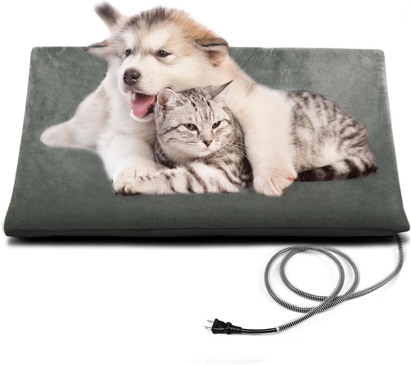 petnf Outdoor Cat Heating Pad - Safe Waterproof Electric Warming Mat for Feral Cats Fits Cat House Outside 28"X16" - Image 1